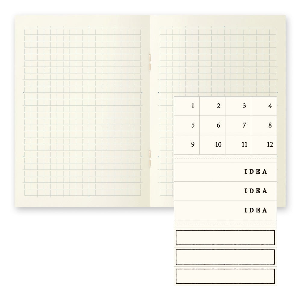 MD Notebook Ligero A6 Cuadrícula (set de 3)