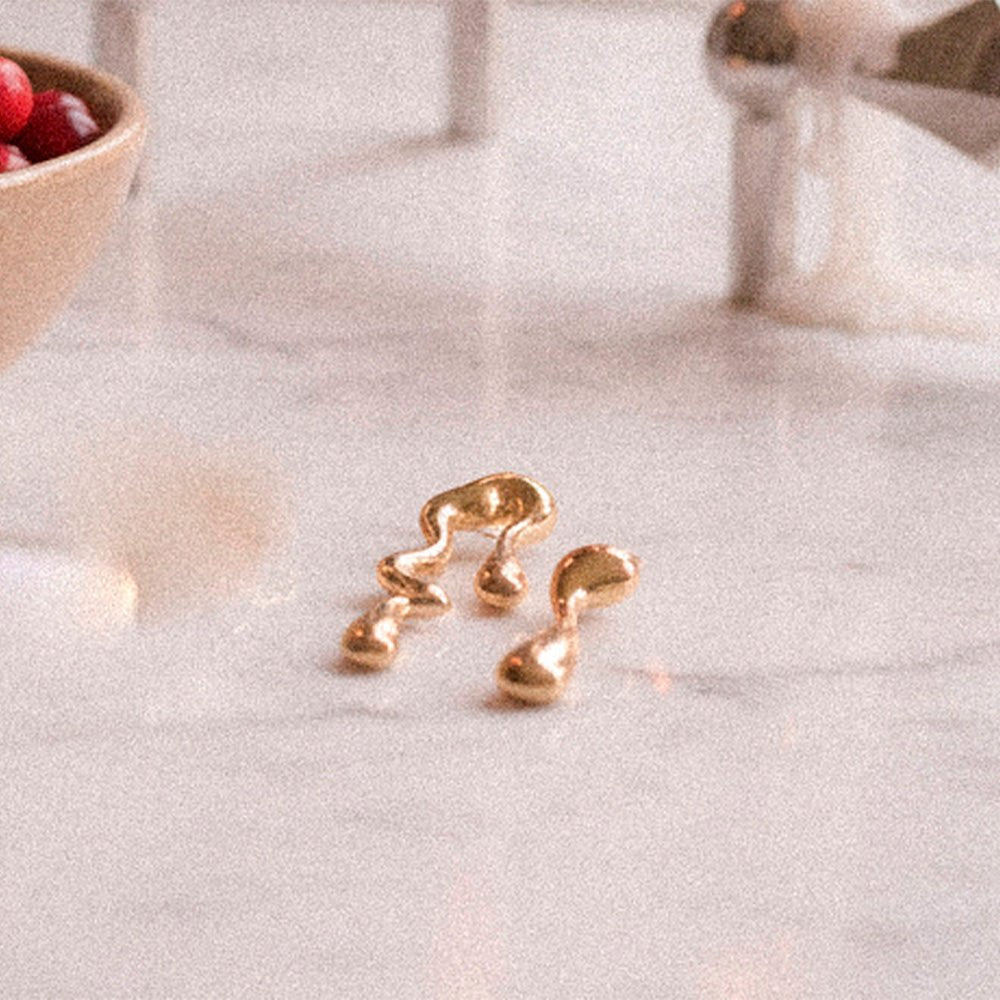 Pendientes Melt Oro