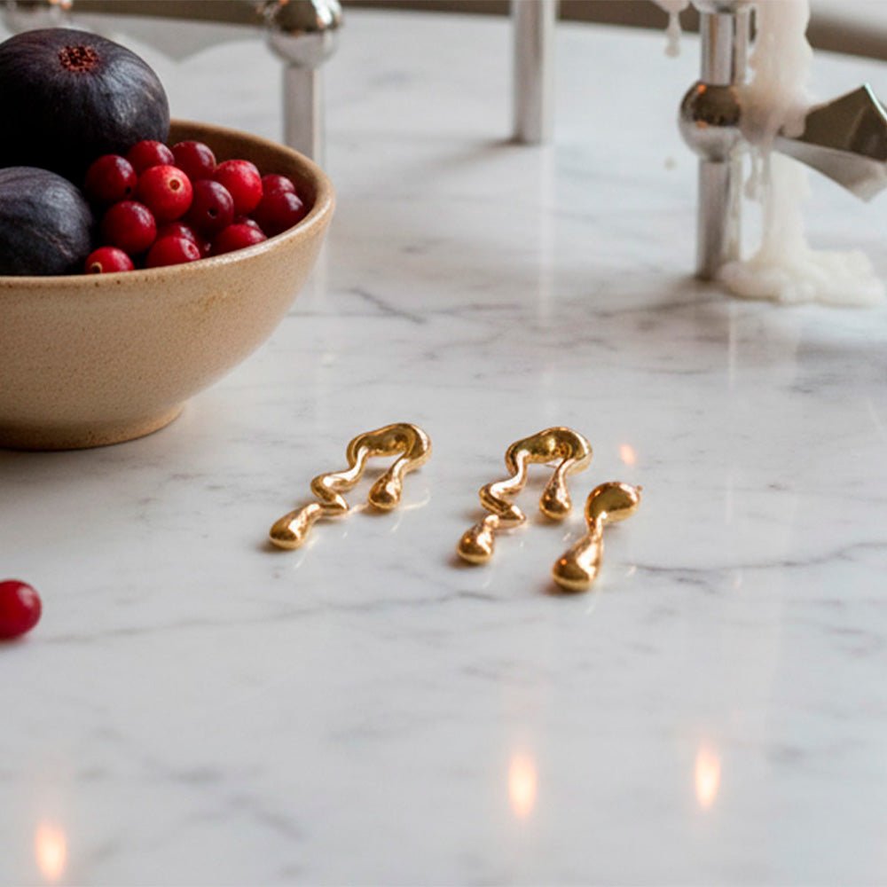 Pendientes Melt Oro