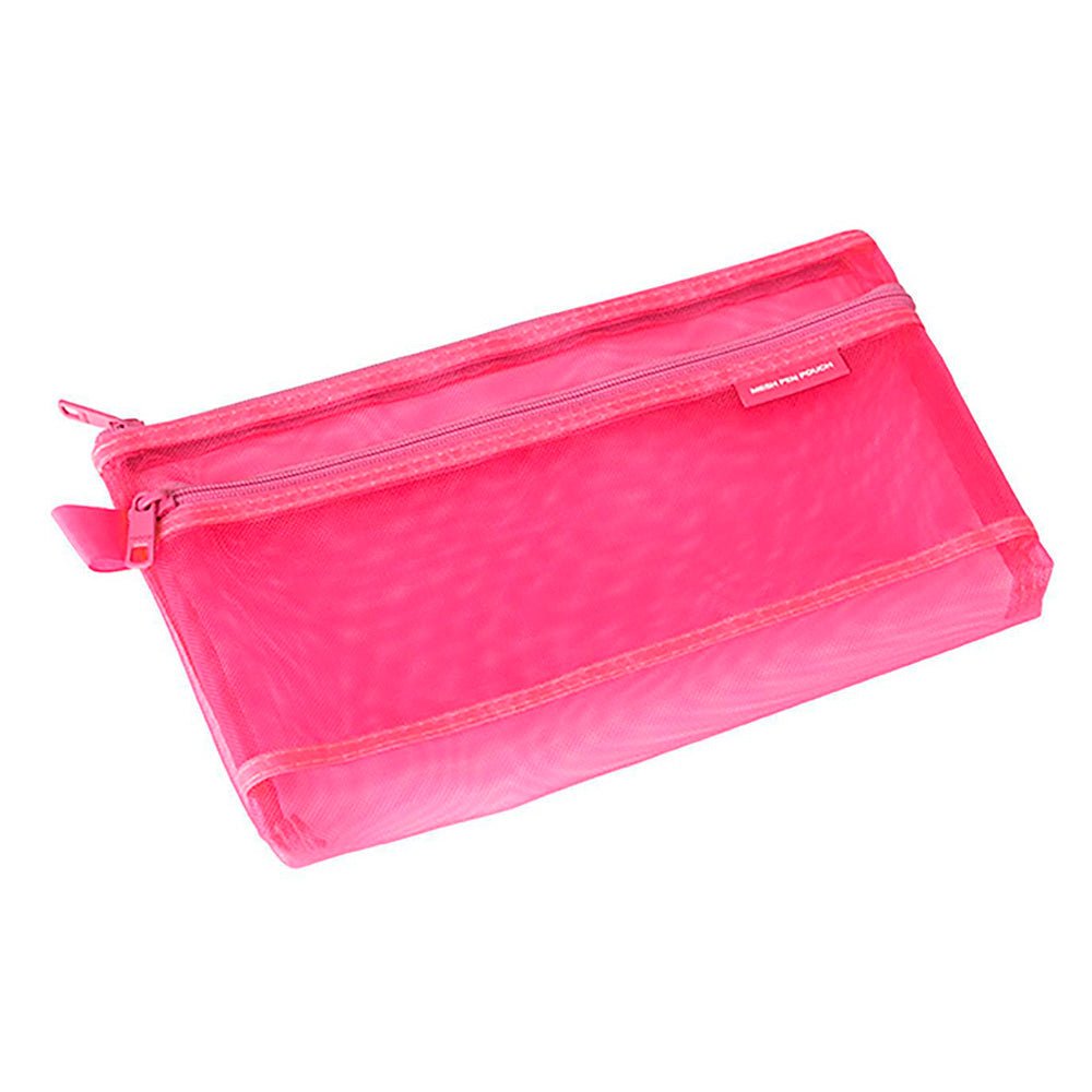 Estuche de Malla Rosa