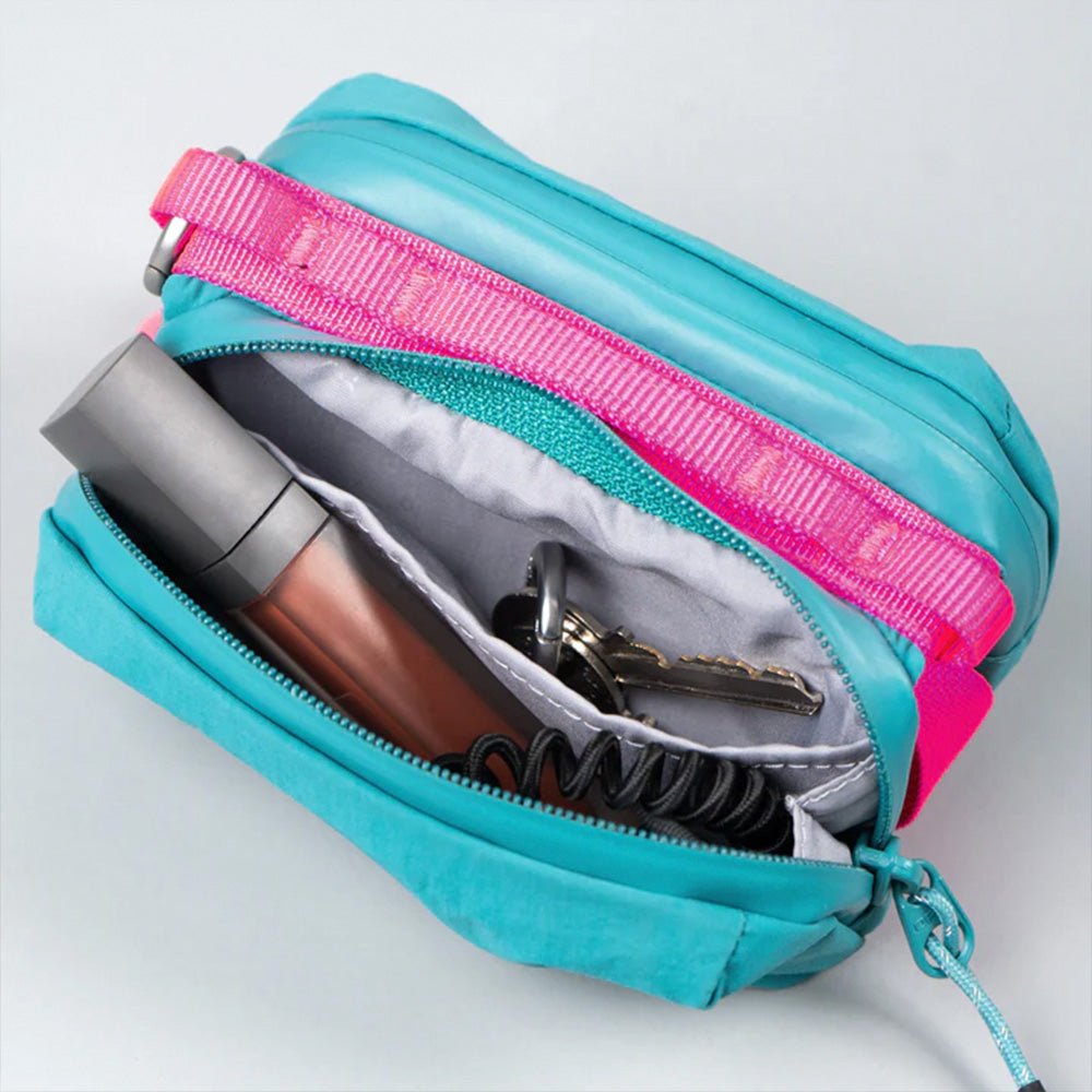 Bolso para Botella Mini Sacoche Morado Eléctrico / Amarillo Neón