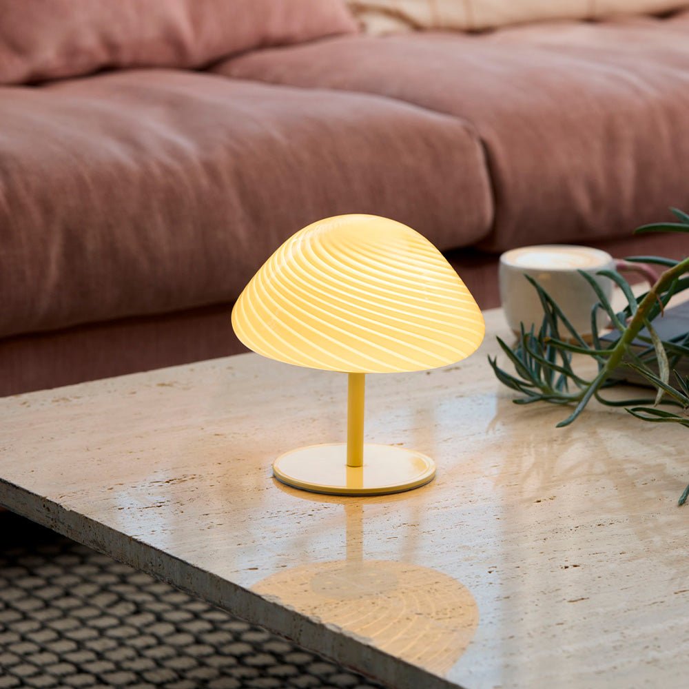 Mini lampe de table Mush Bord crème