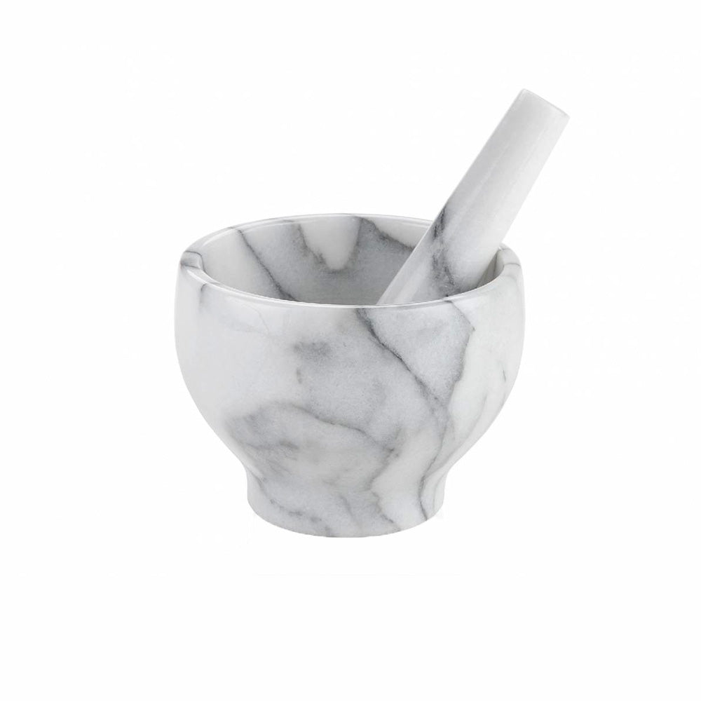 Marble Mortar and Pestle White