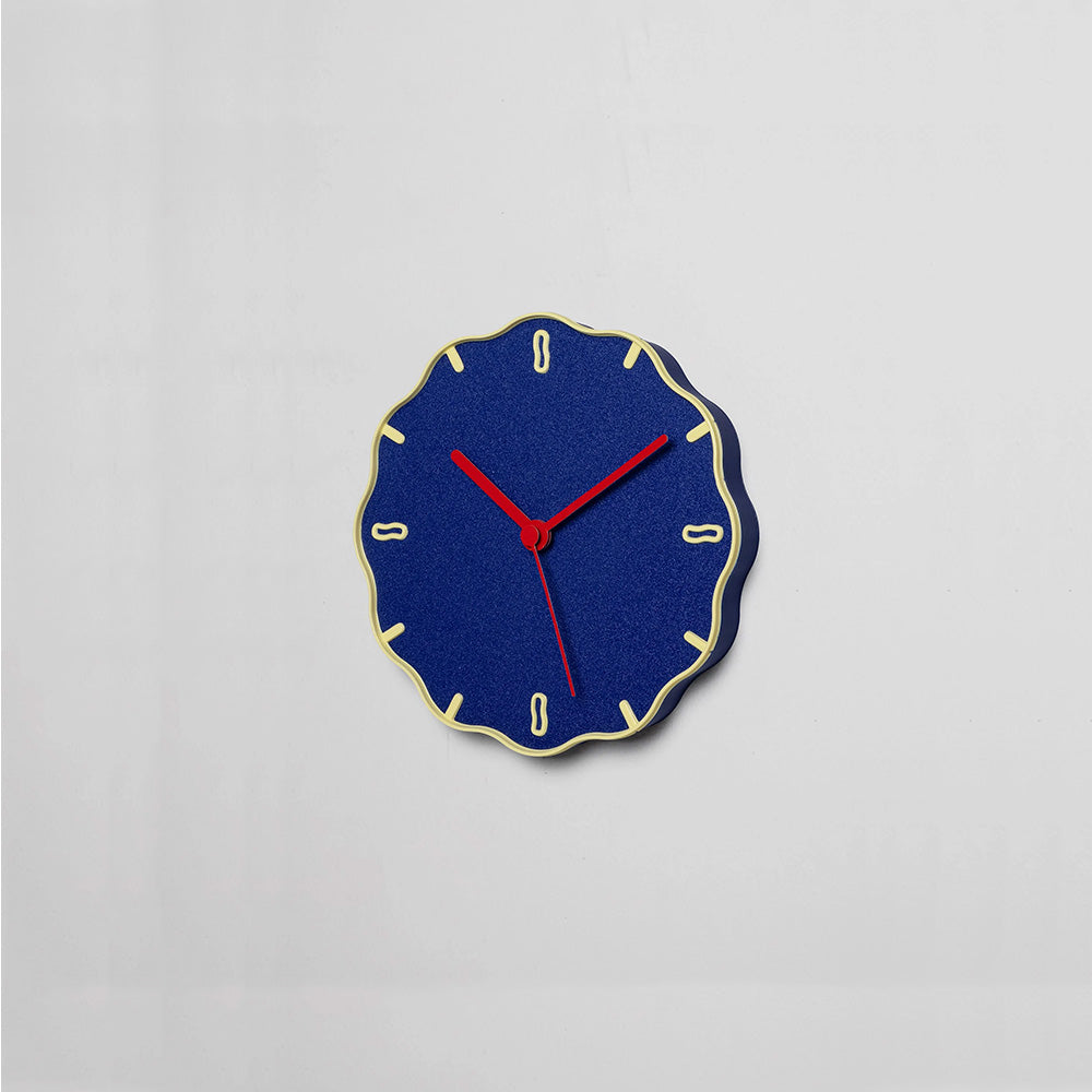 Wall Clock Margherita Blue/Yellow/Red