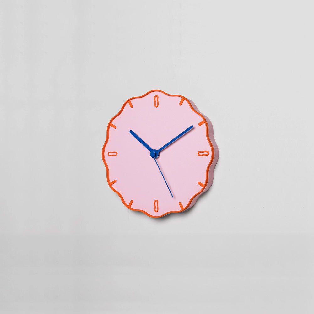 Wall Clock Margherita Pink/Orange/Blue