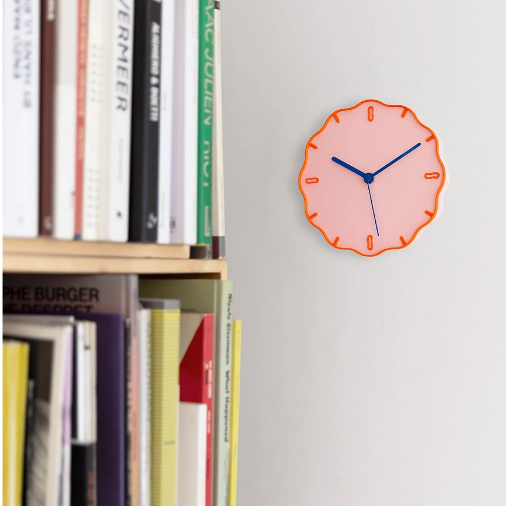 Wall Clock Margherita Pink/Orange/Blue