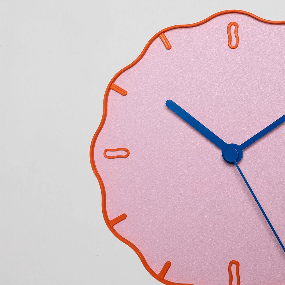 Wall Clock Margherita Pink/Orange/Blue
