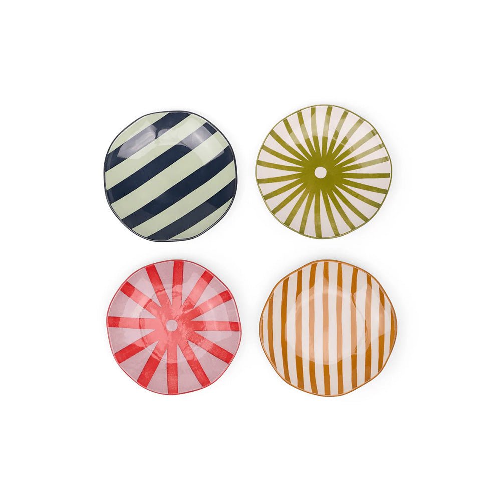 Platos de aperitivo The Marley - Stripes (set de 4)