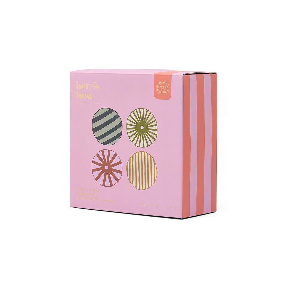 Assiettes apéritives The Marley - Stripes (lot de 4)