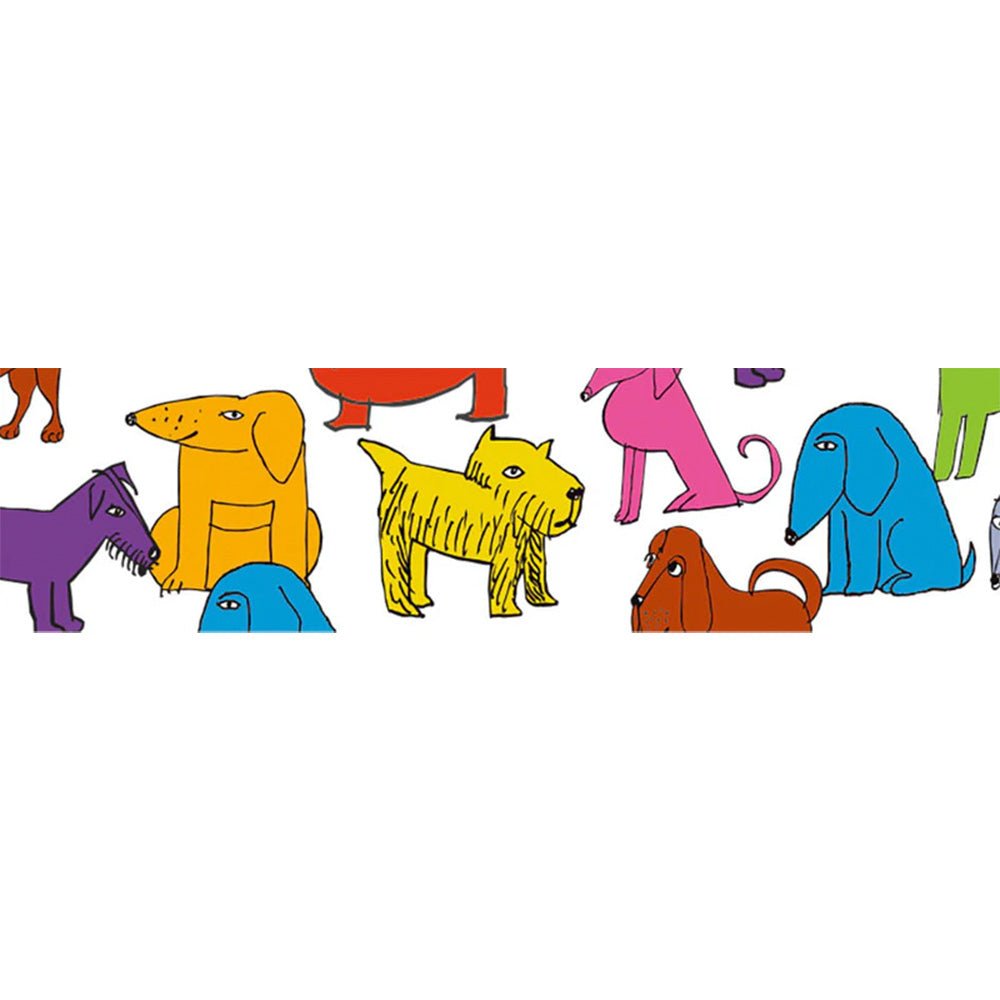 Masking Tape Colorful Dog