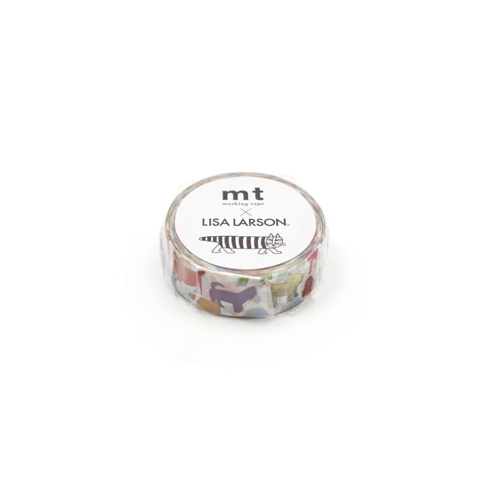 Masking Tape Colorful Dog