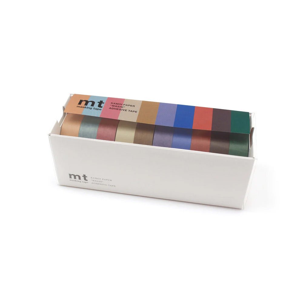 Masking Tape Gift Box 10 Pieces Muted Color