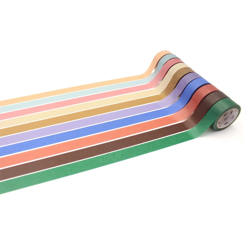 Masking Tape Gift Box 10 Pieces Muted Color