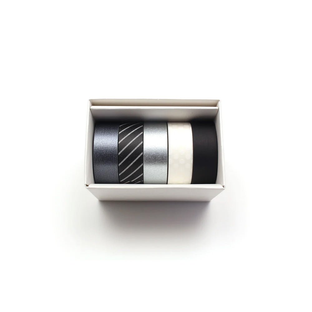 Masking Tape Gift Box 5 Pieces Monotone 3