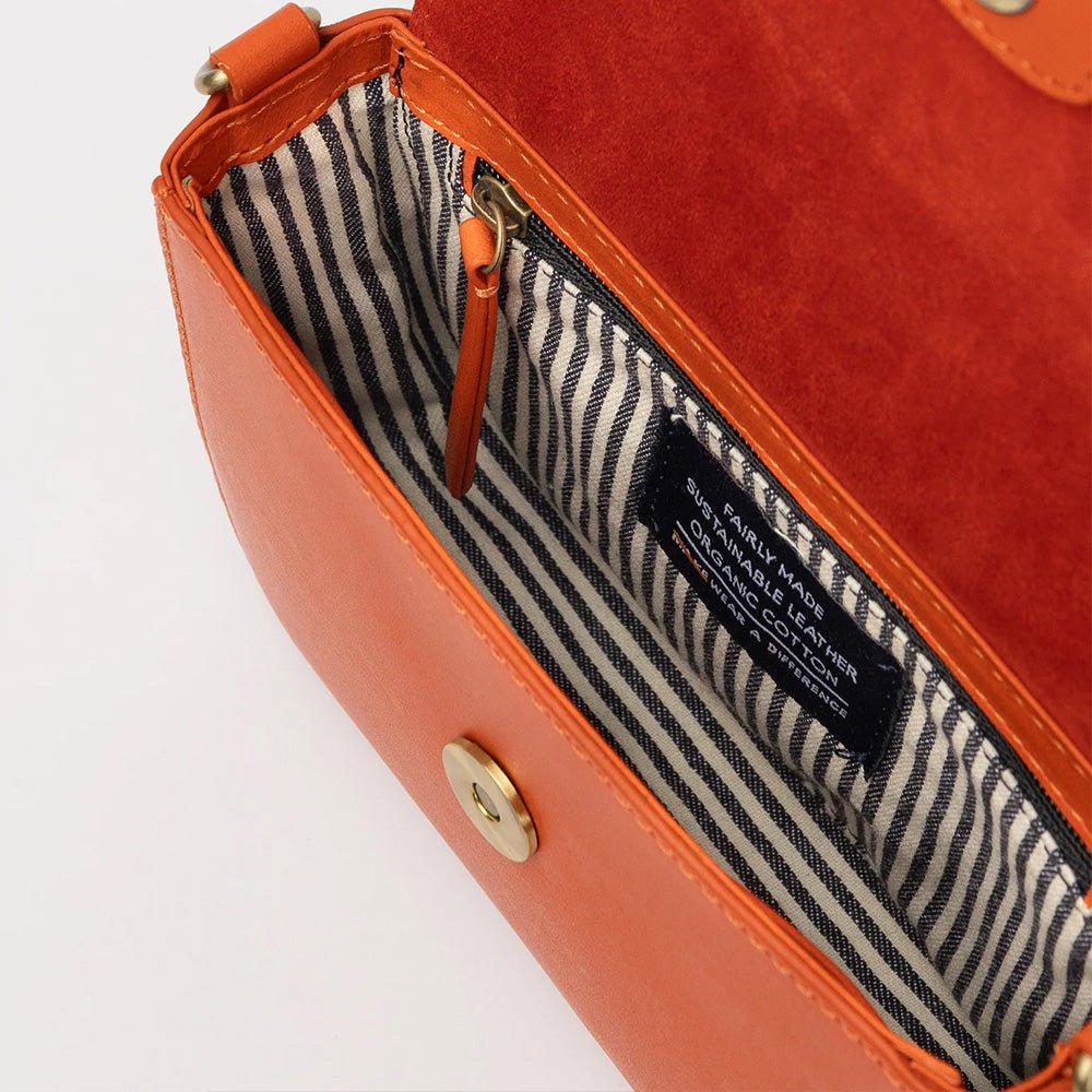 Nano Bag Tangerine Classic Leather