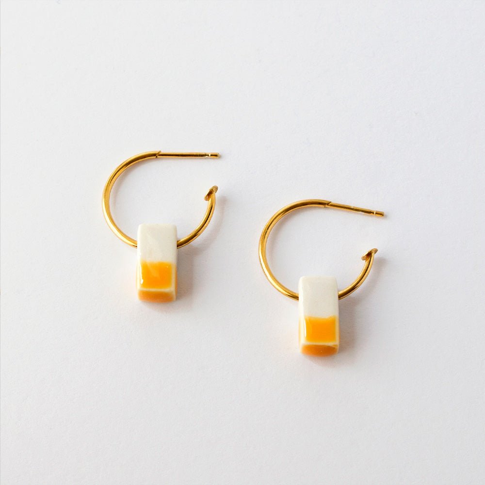 Earrings Segmento S Orange