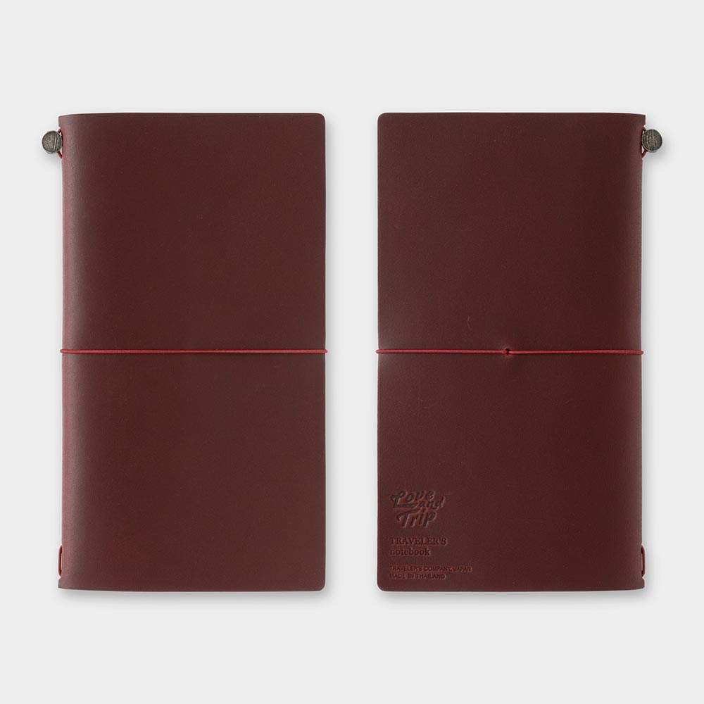 TRAVELER'S notebook LOVE AND TRIP Rojo - Tamaño Regular