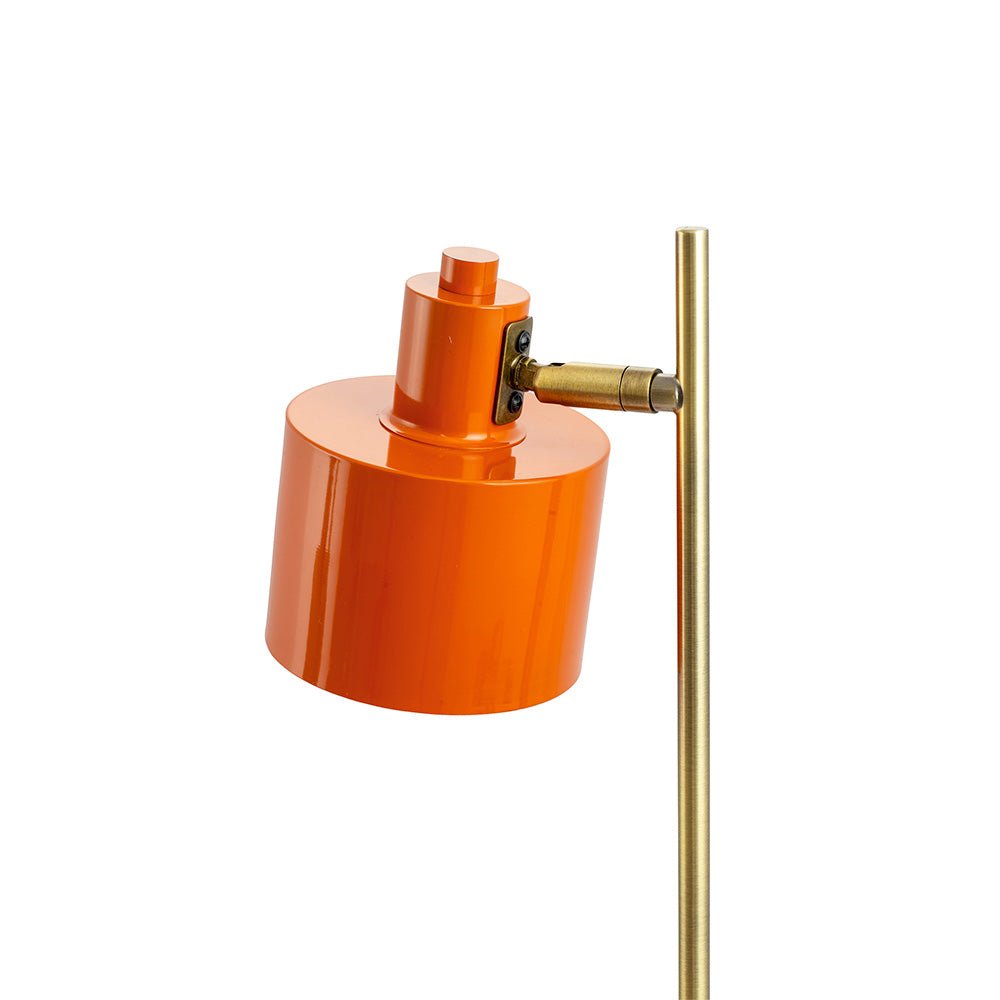 Lampe de table en laiton orange océan