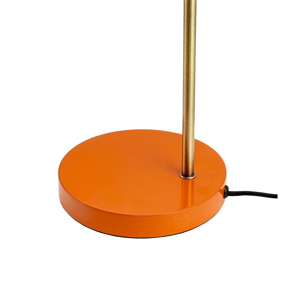 Lampe de table en laiton orange océan