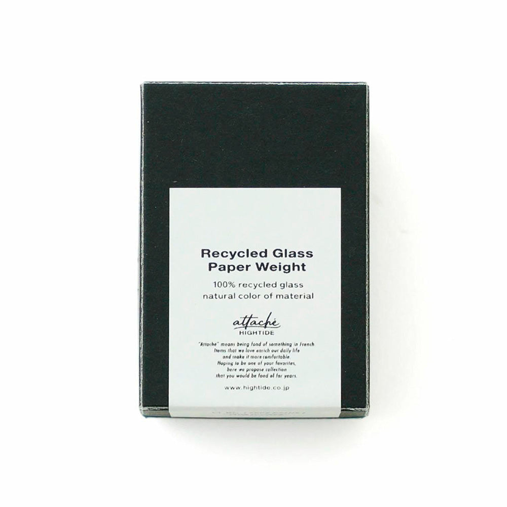 Bottle Green Recycled Glass Paperweight