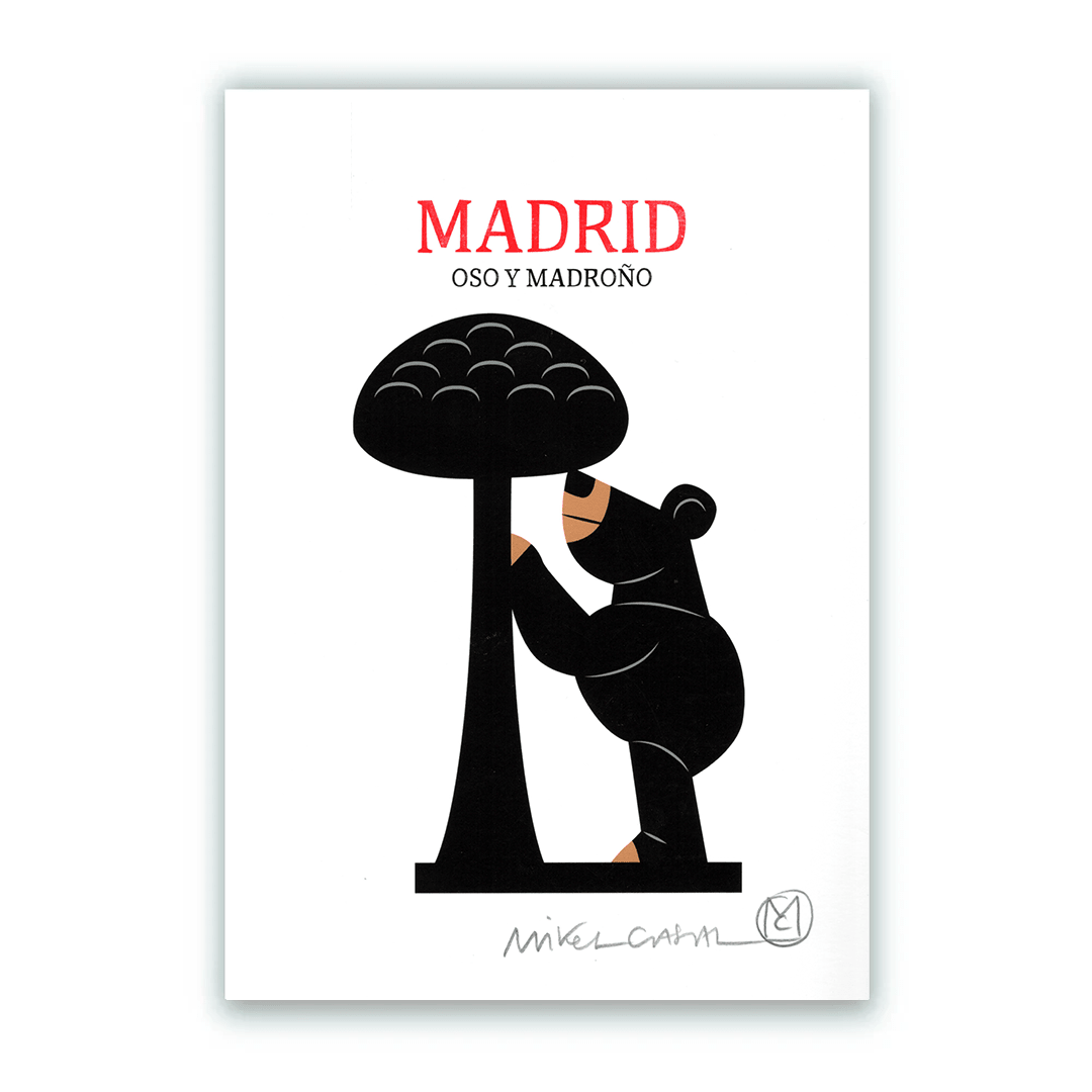 Oso Madroño Letras Giclée Print