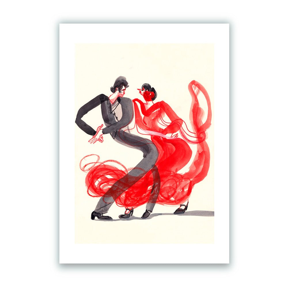 Spanish Flamenco - Pareja Roja Giclée Print