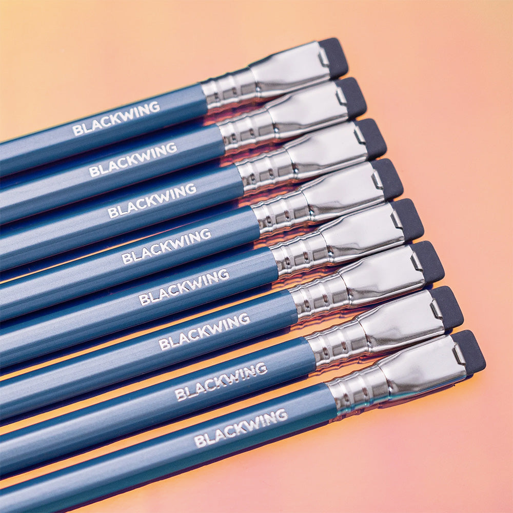 Lápiz Blackwing Pearl Azul Gráfito Medio