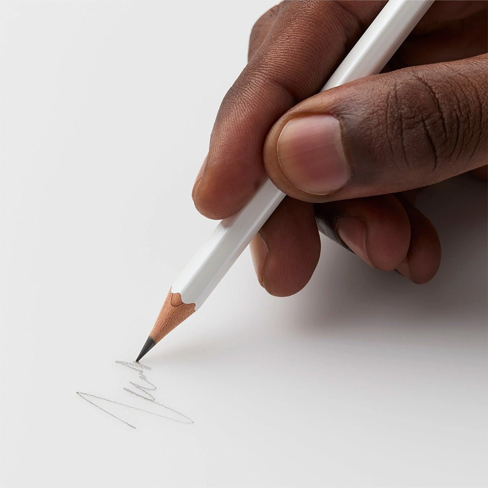 Lápiz Blackwing Pearl Blanco Grafito Medio