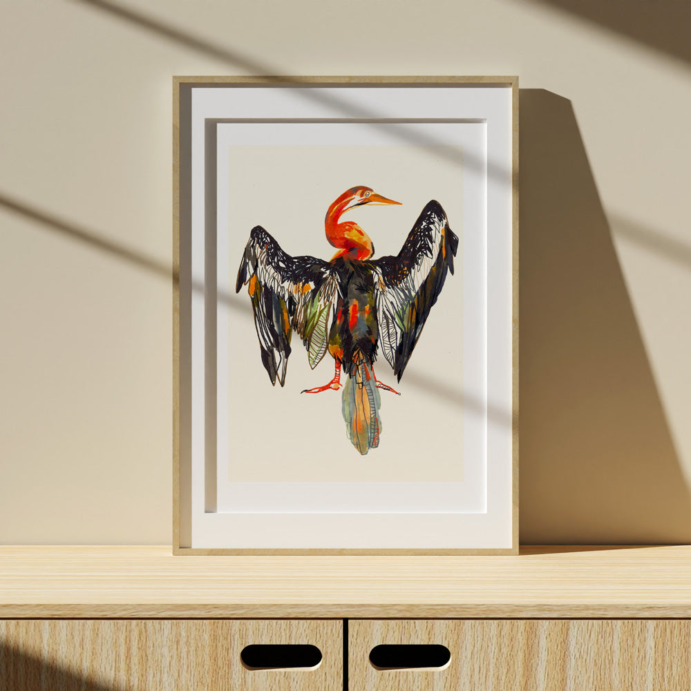 Pelícano Impresión Giclée
