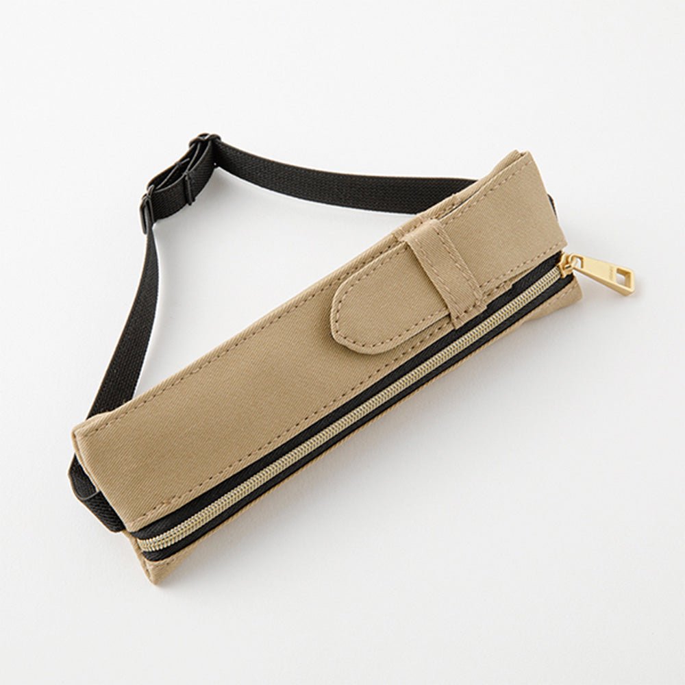 Book Band Pen Case (B6 - A5) Beige