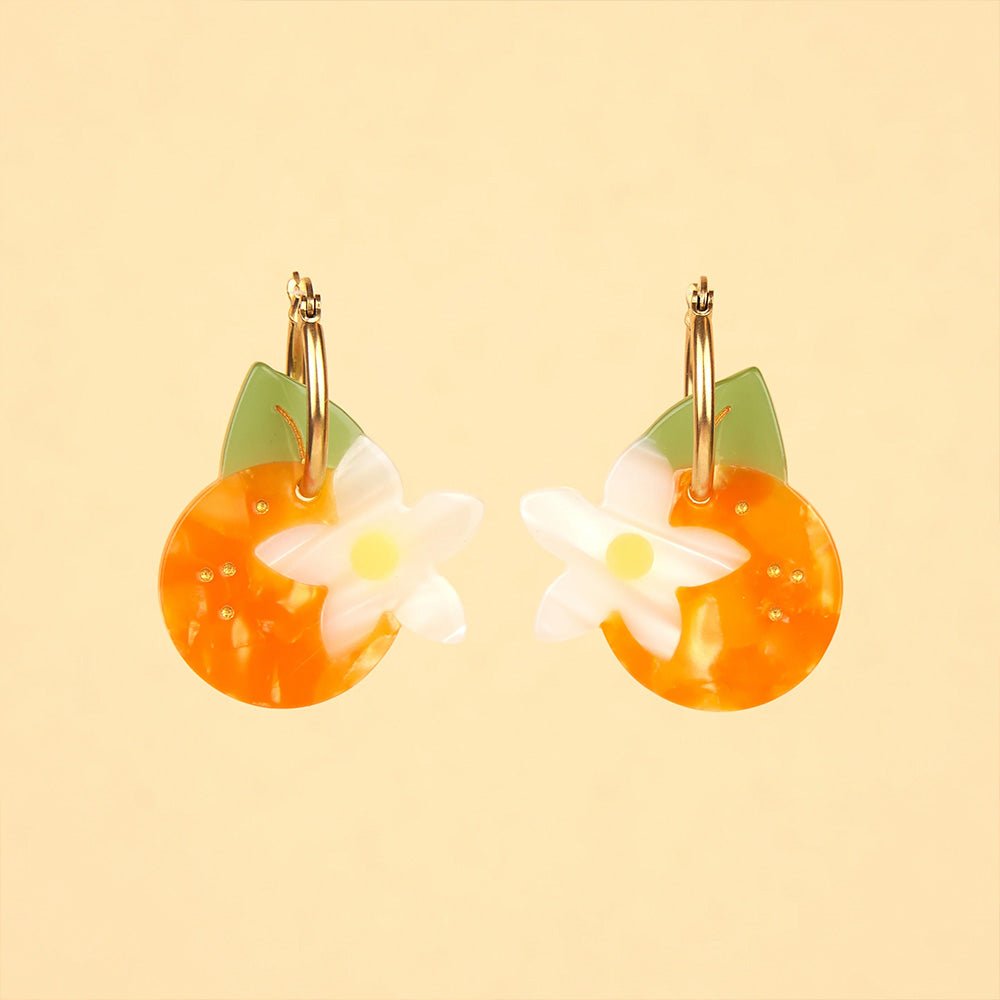 Orange Blossom Earrings