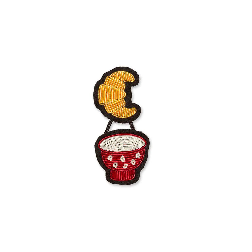 Breakfast Embroidered Brooch