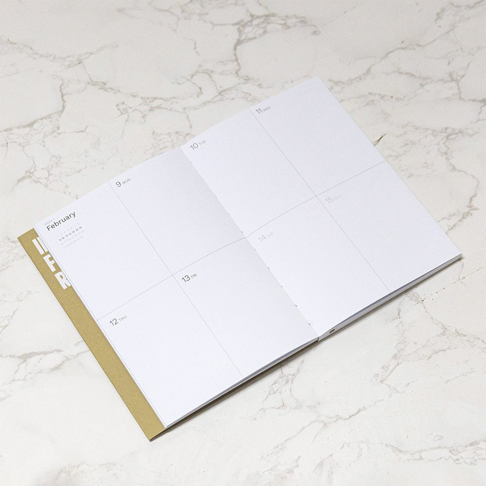 Agenda hebdomadaire grand format 2026, format A4