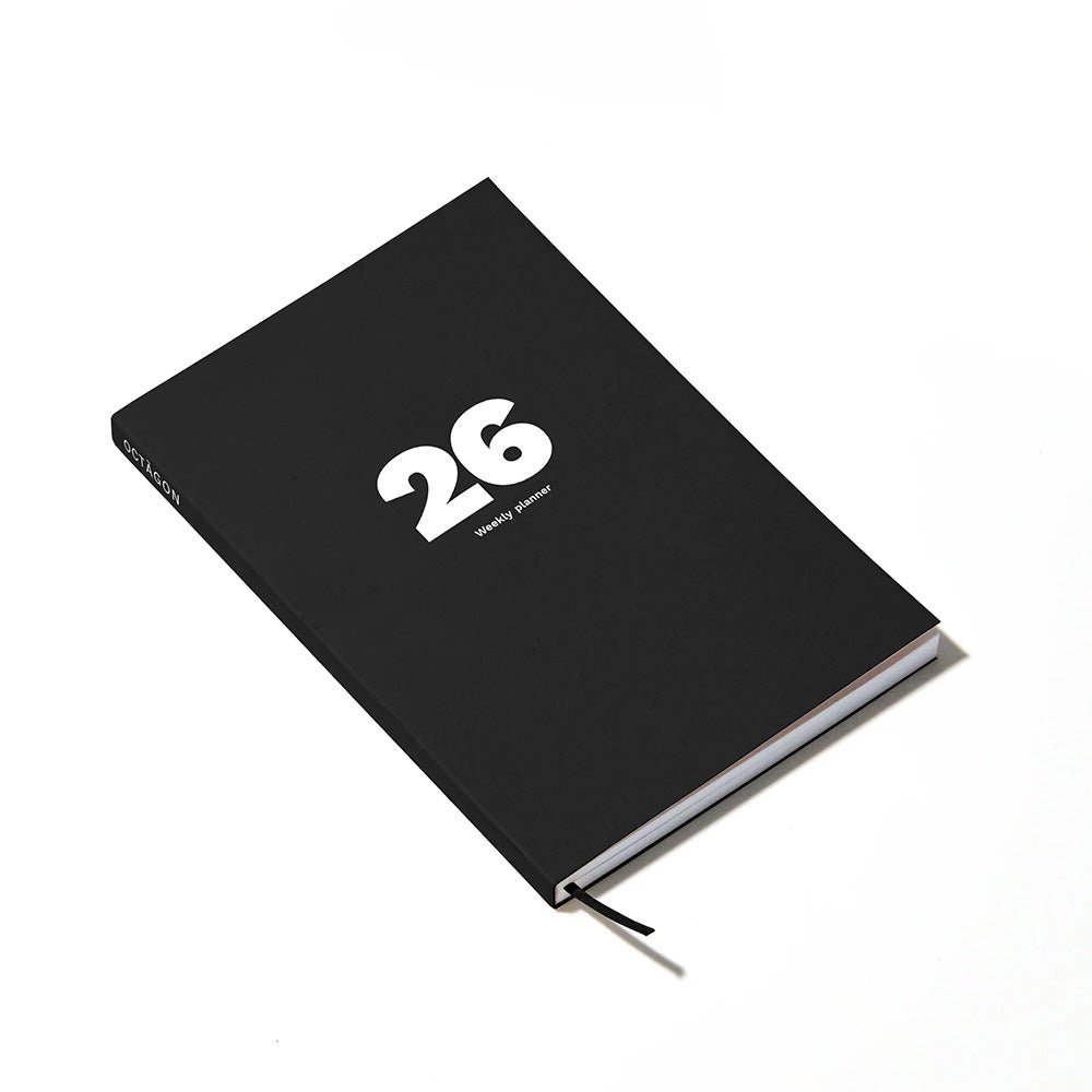 2026 Weekly Planner A5 Negro