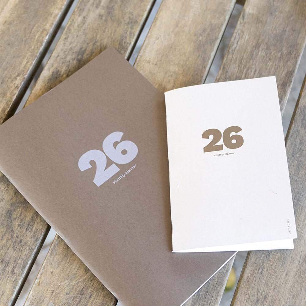 Agenda mensuel grand format 2026 Plus Cappuccino A4