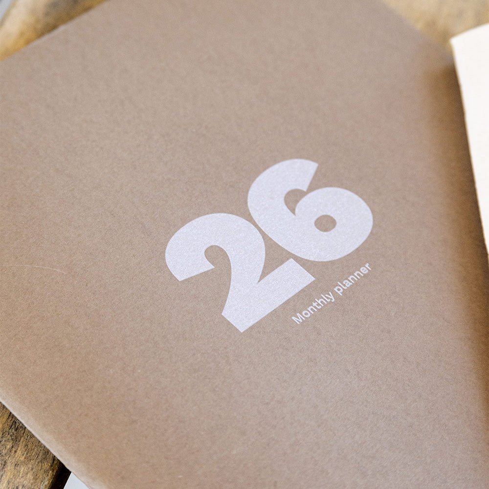 Agenda mensuel grand format 2026 Plus Cappuccino A4