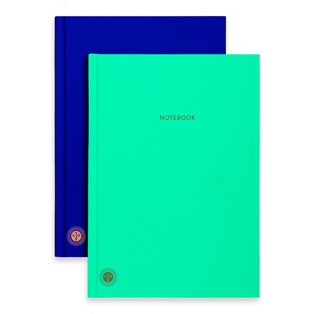 Carnet Planificateur Double Face Menthe/Bleu