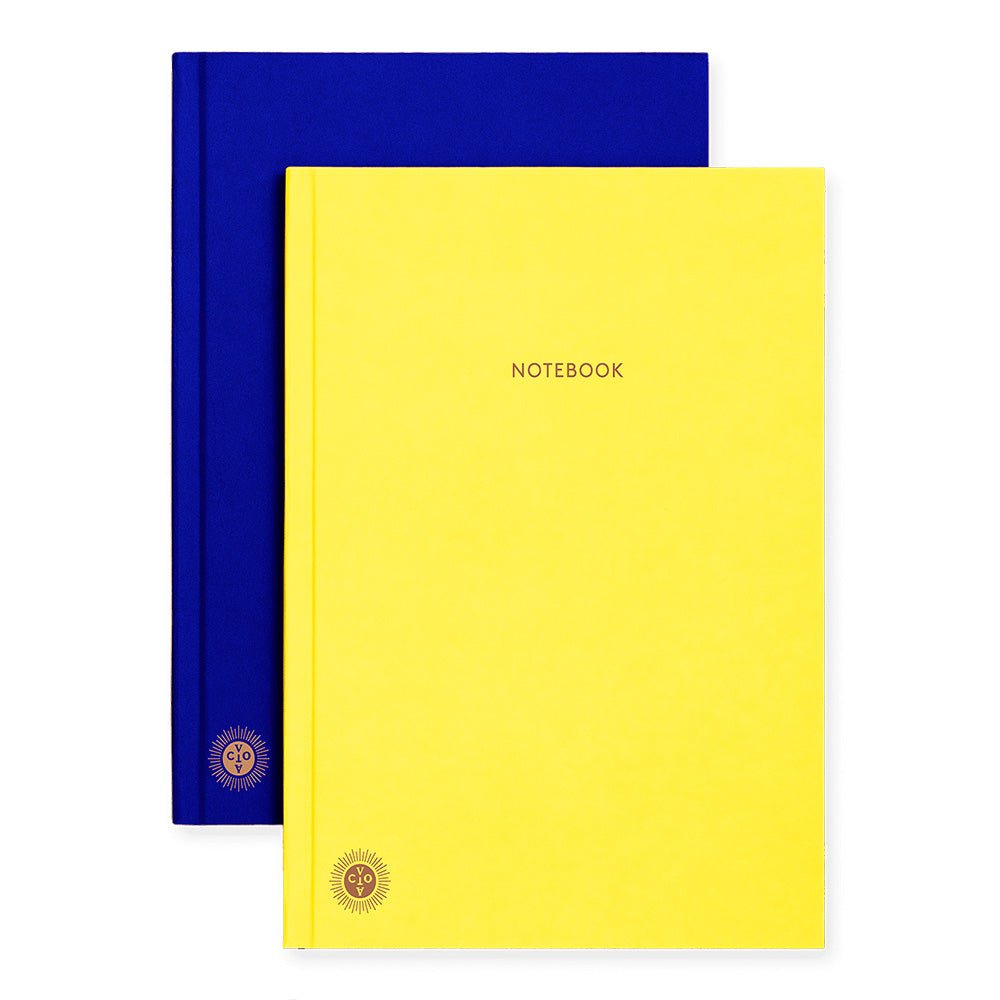 Cuaderno Planificador Doble Cara Amarillo/Azul