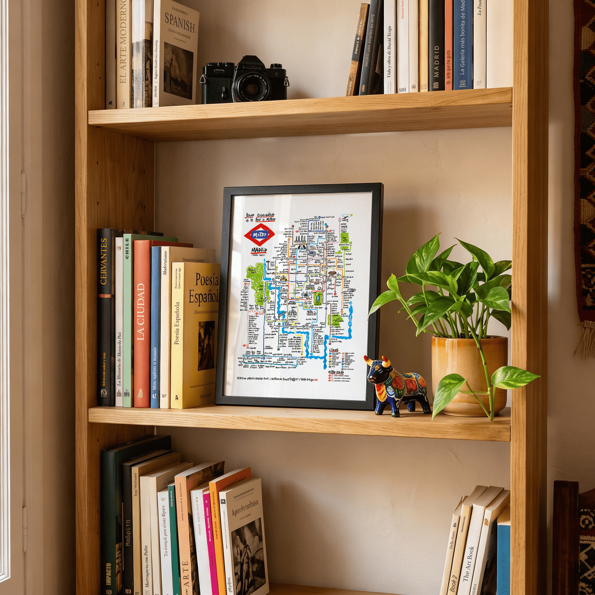 Plano de Metro Madrid Impresión Giclée