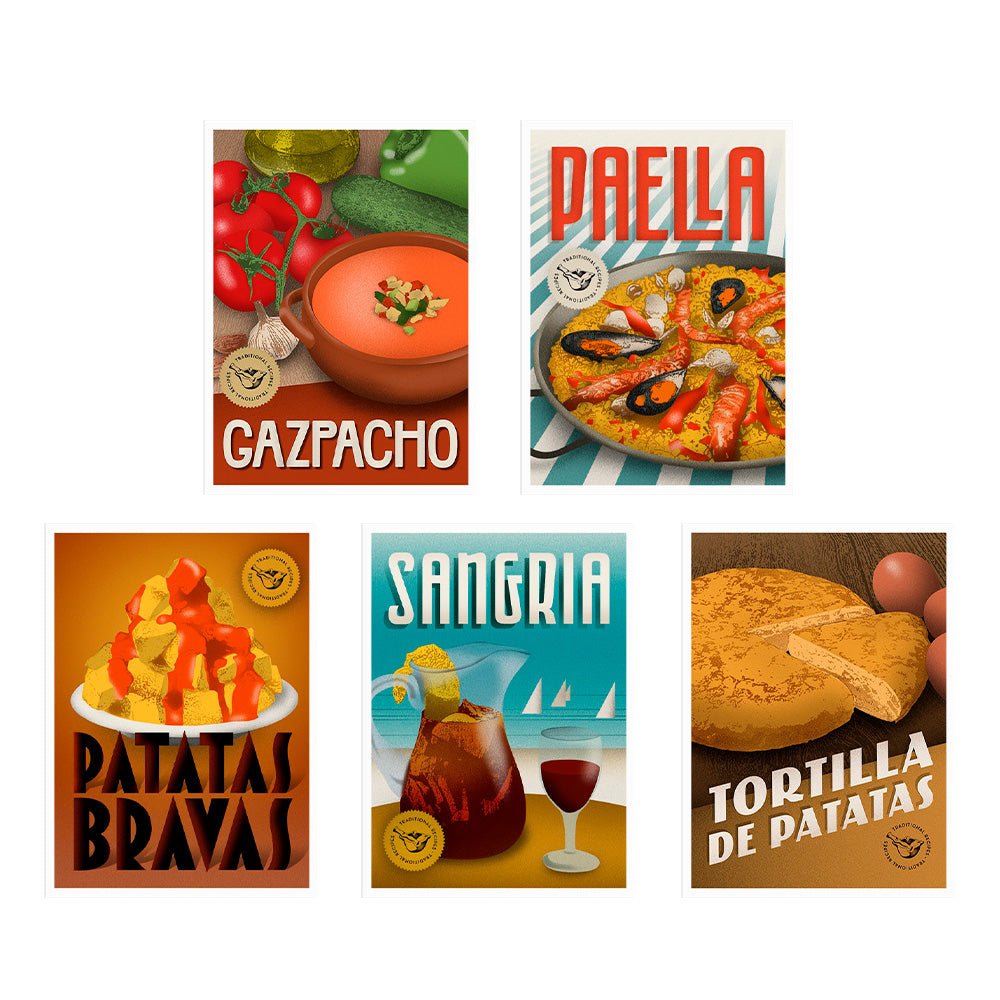 Postal Recetas Tradicionales Españolas