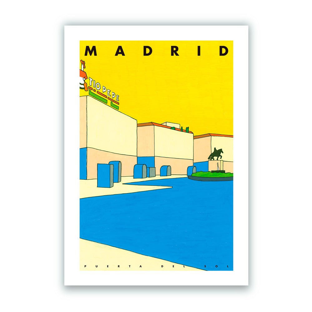 Madrid - Puerta del Sol Giclée Print A3