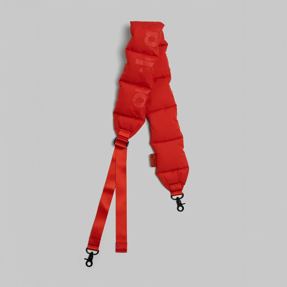 Puffer Strap Red Tech Sateen