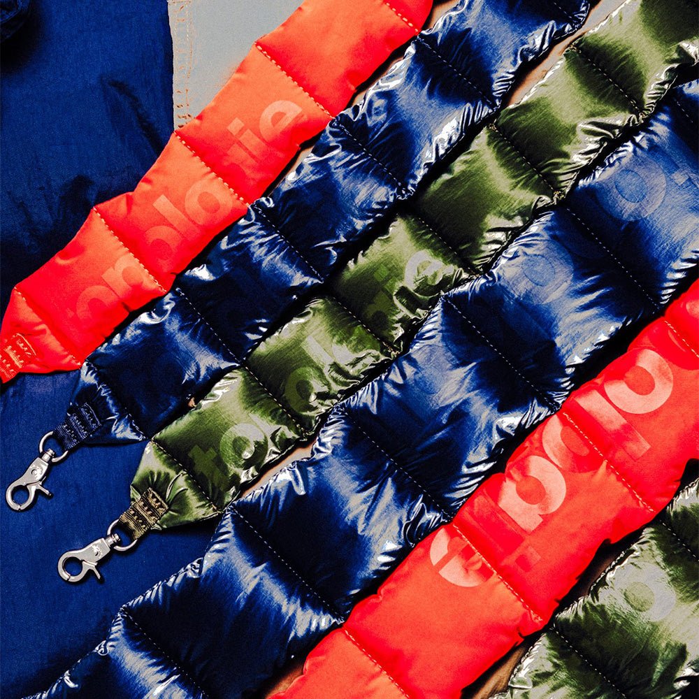 Puffer Wrist Strap Orange Tech Sateen