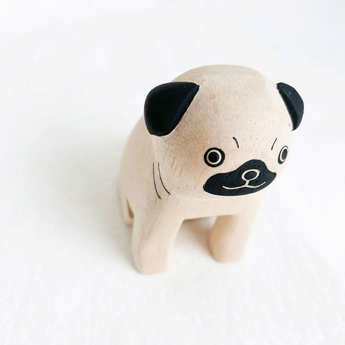 Pole Pole Wooden Animal Pug