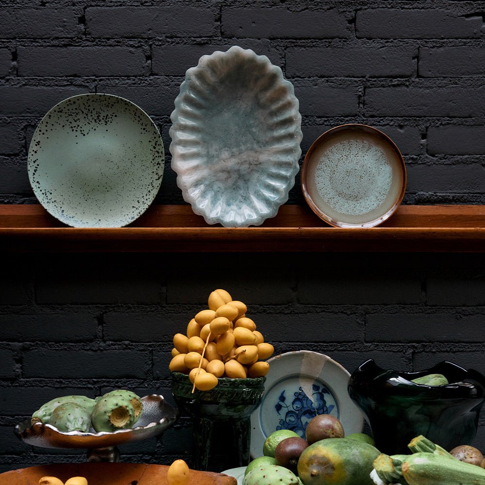 70s Ceramics: Side Plates - Fleck