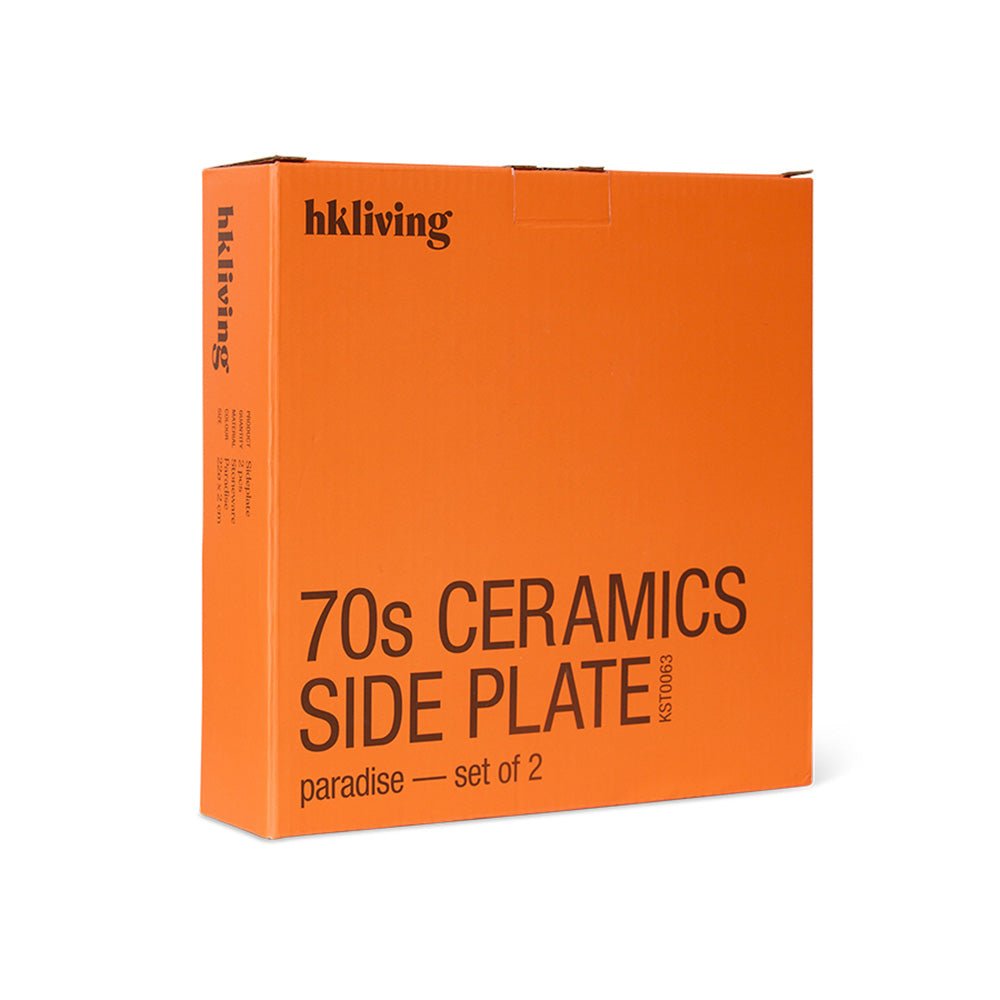 Céramiques des années 70 : Assiettes à dessert - Paradis