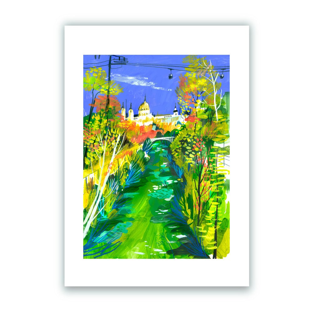 La Ribera del Manzanares Impresión Giclée A5