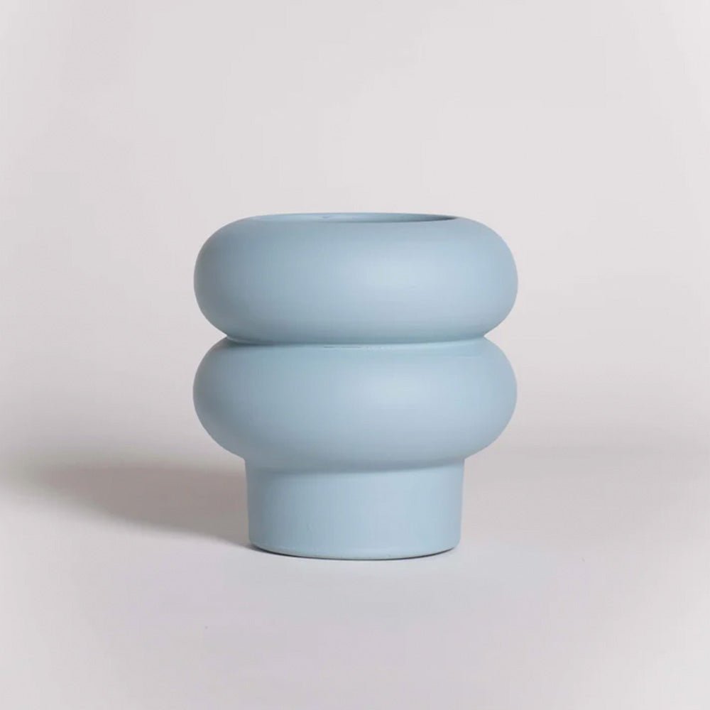Ripple Small Blue Light Vase