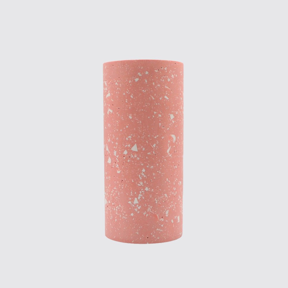 Cylindric Vase - Pink White