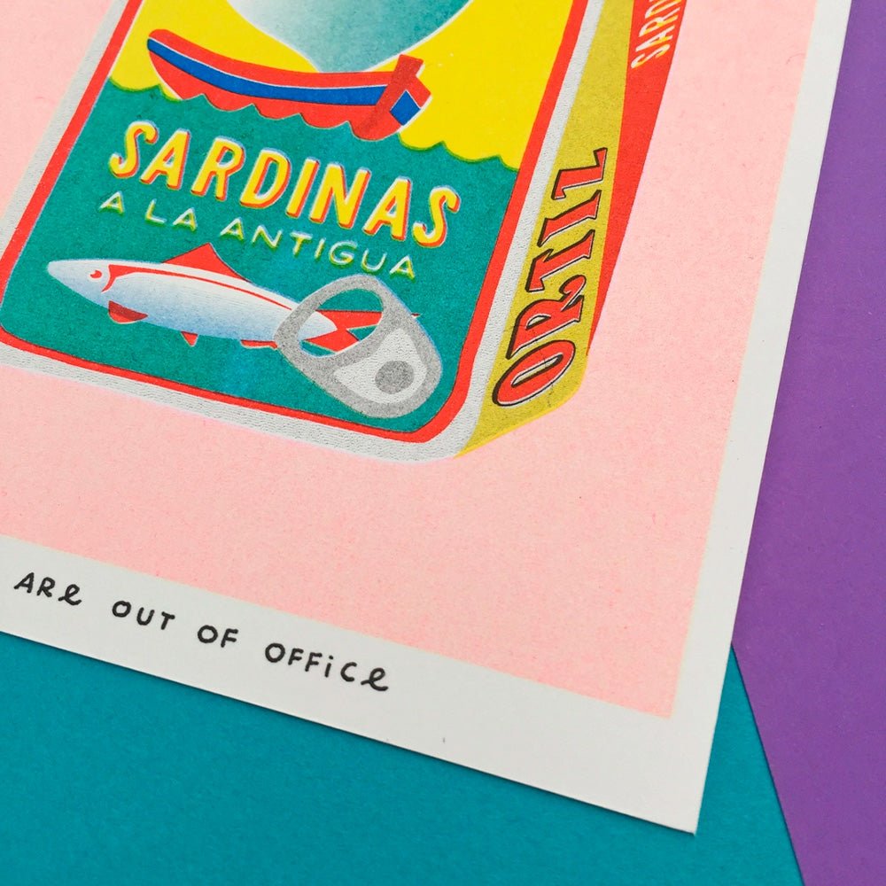 Lata Sardinas Risografía